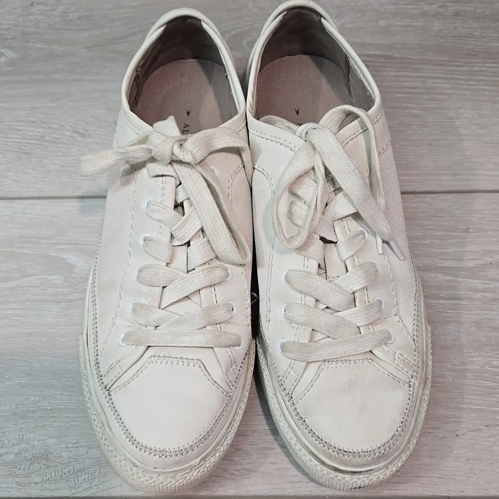 Allsaints Women Leather Platform Sneakers Shoes sz 39/9 - Picture 4 of 12
